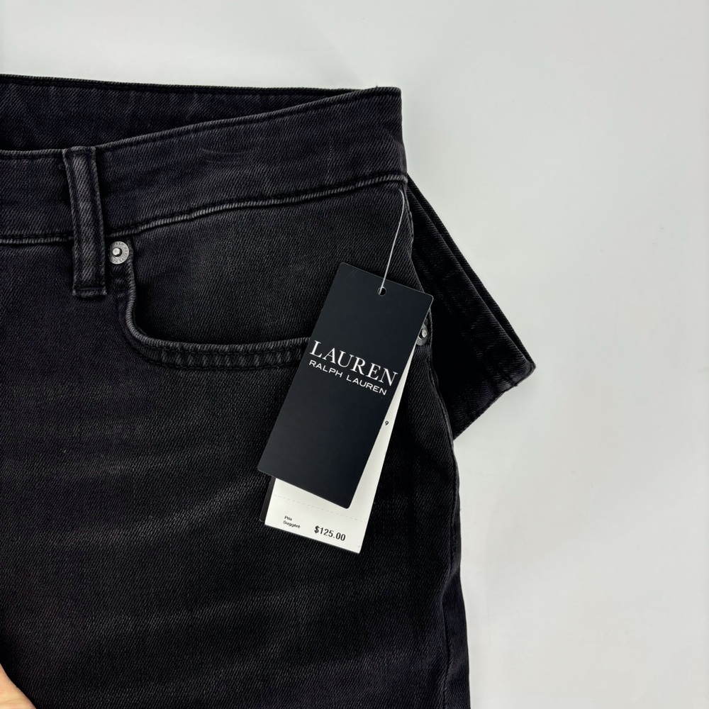 Lauren Ralph Lauren NWT Black High-Rise Skinny Ankle Super Stretch Jeans, 16 - Picture 12 of 16